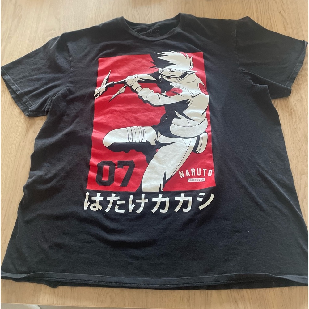 Naruto Black and Red T-Shirt XL